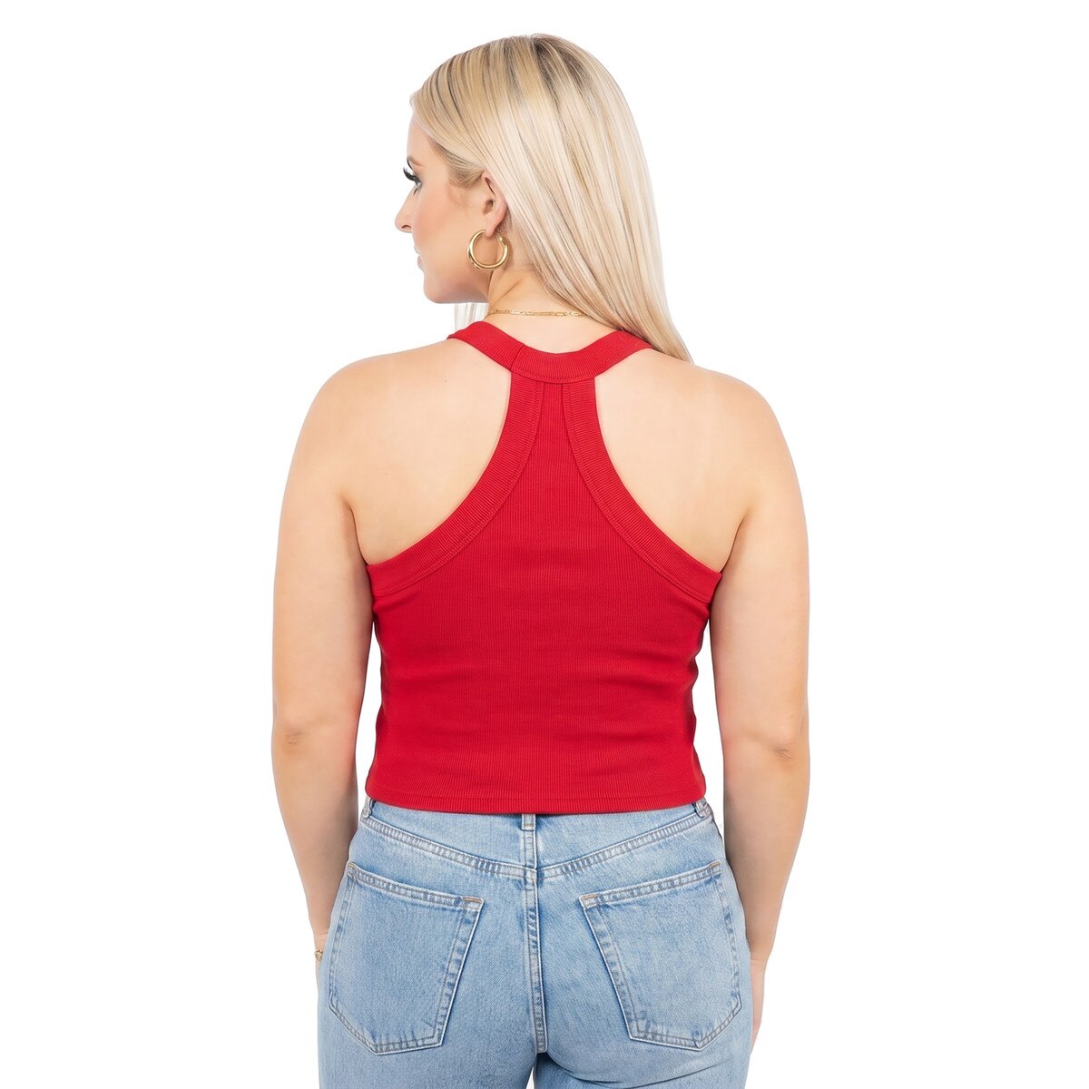 Red Ladies Drift Rib Tank - Wolfhea